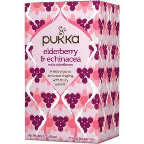 Pukka - Elderberry & Echinacea tea - Øko FT (4 x 20 breve)